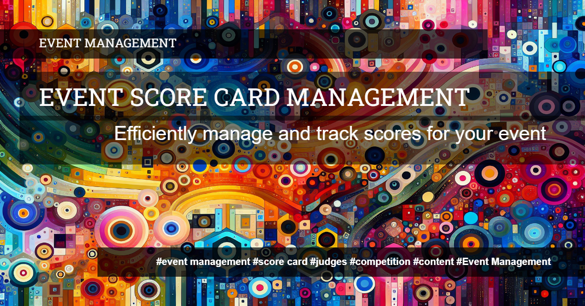 Manage Judges Score Card