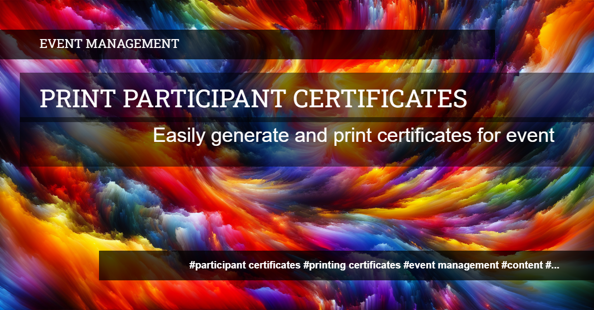 Printing Participant Certificates | etalenter.com