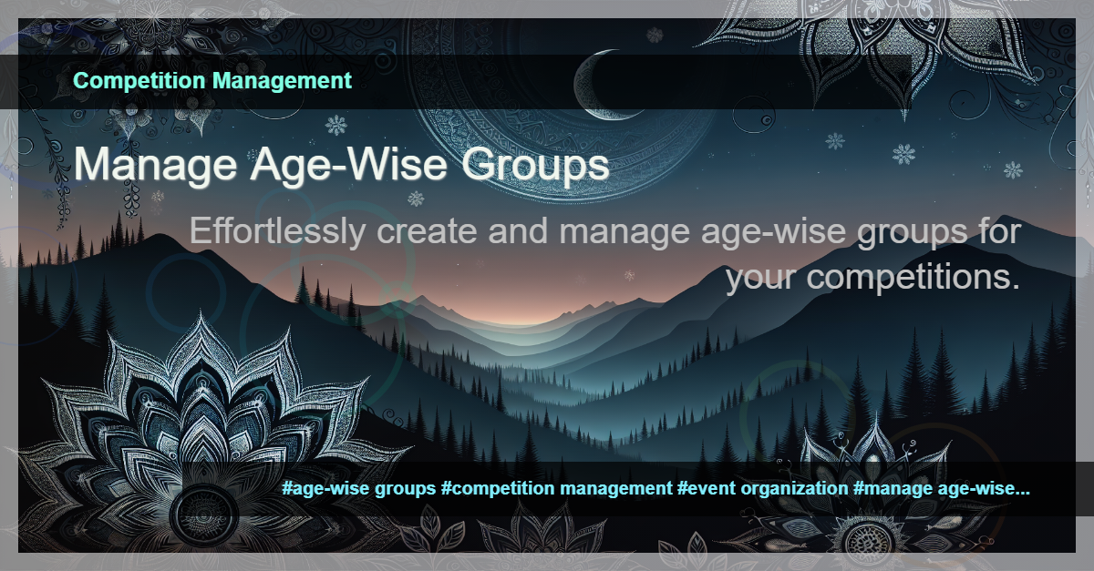 Manage Groups for Age-Wise Categories