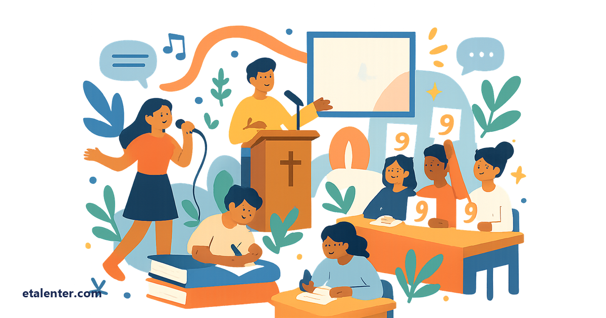 Church Talent Test Programs List: Age Groups and Items (3 Real Structures)
